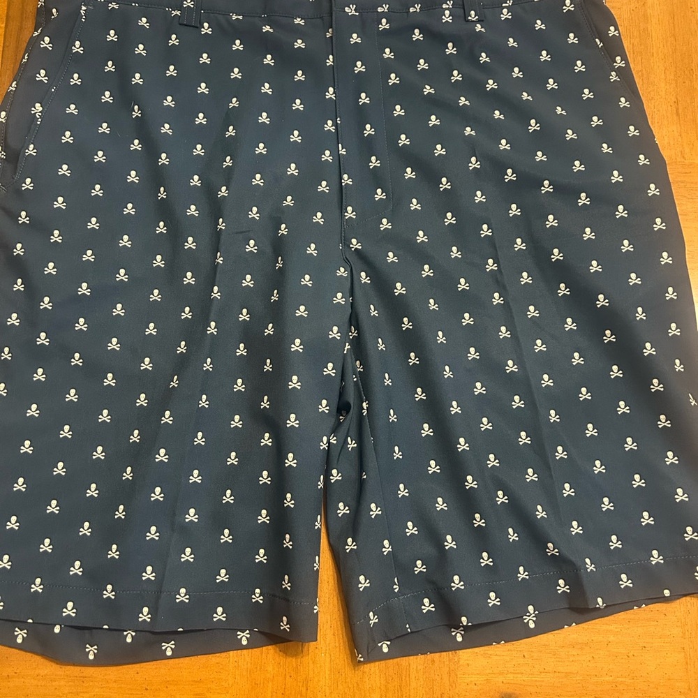 Peter Millar Navy Skull Pattern Board Shorts - image 3
